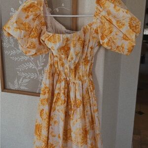 Floral Puff Sleeve Dress